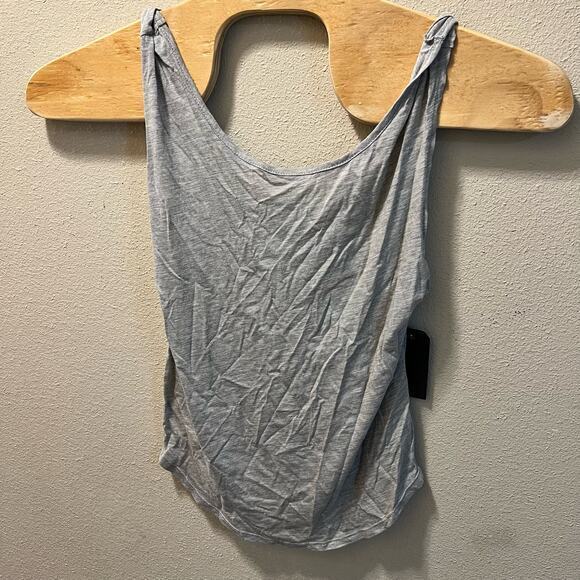 Melrose and Market Womens Tank Top Gray Medium Twist Strap - Picture 1 of 5